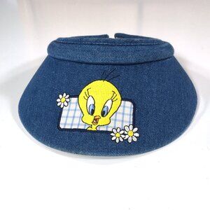 Tweety Bird Looney Toons Denim Visor